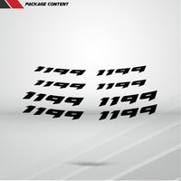 Dual Pack Inner Rim Tape Sticker Decal for Ducati 1199 - Motorcycle stickers and decals