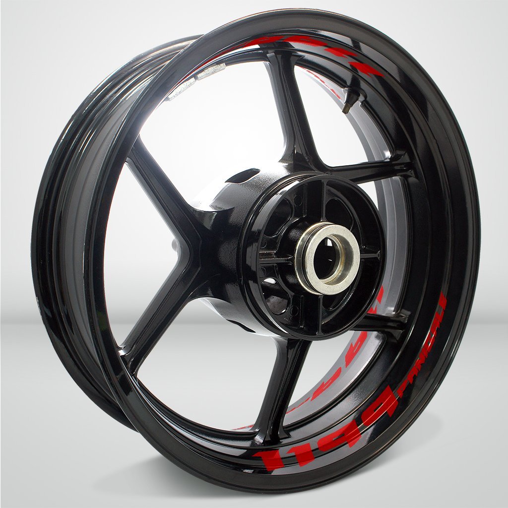 Dual Pack Inner Rim Tape Sticker Decal for Ducati 1199 Panigale - Motorcycle stickers and decals