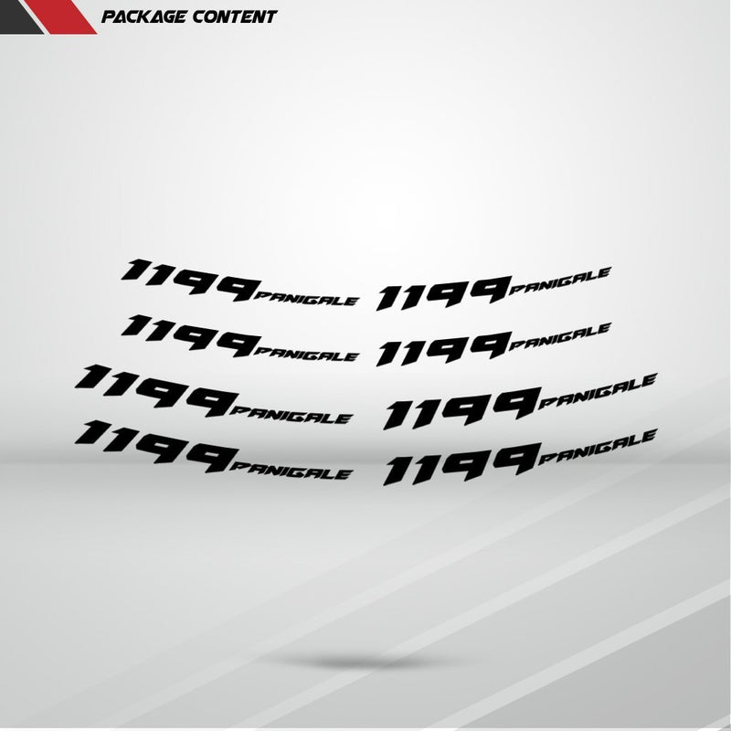 Dual Pack Inner Rim Tape Sticker Decal for Ducati 1199 Panigale - Motorcycle stickers and decals