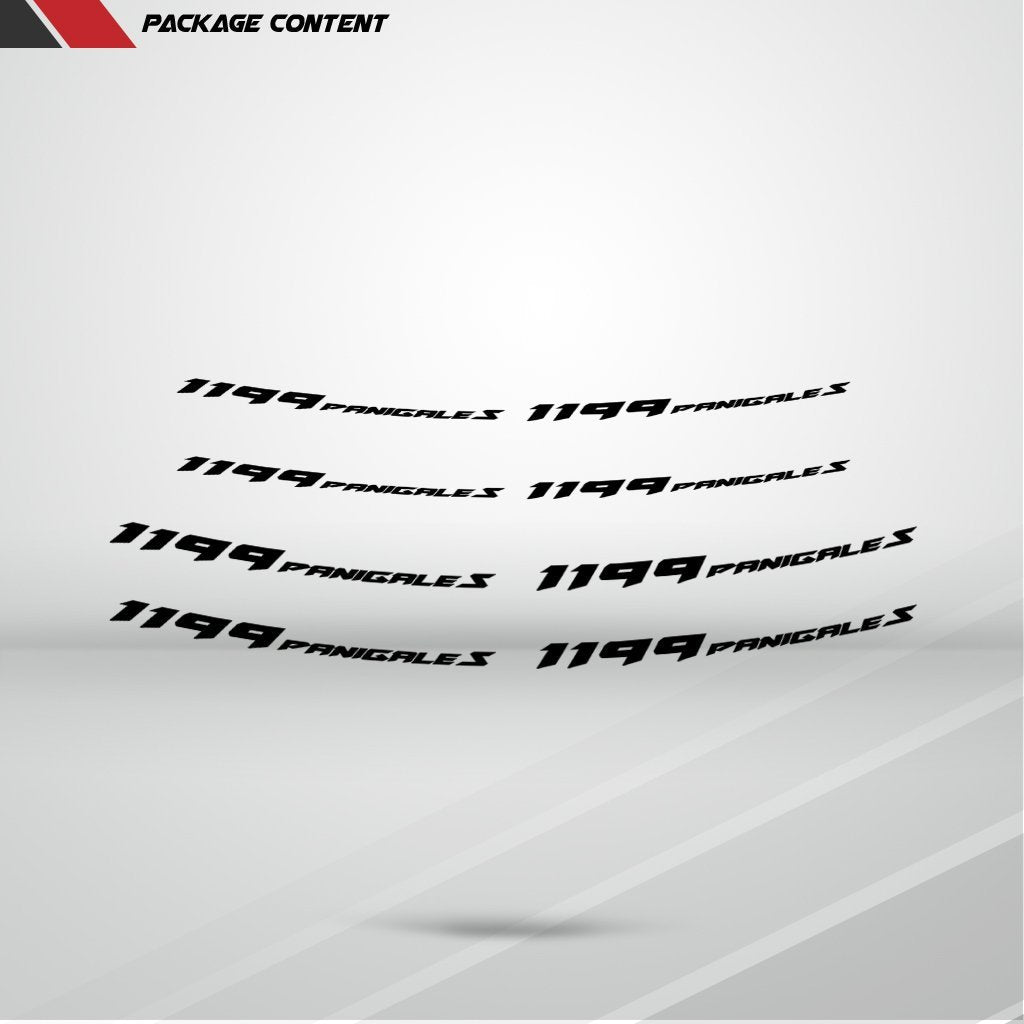 Dual Pack Inner Rim Tape Sticker Decal for Ducati 1199 Panigale S - Motorcycle stickers and decals
