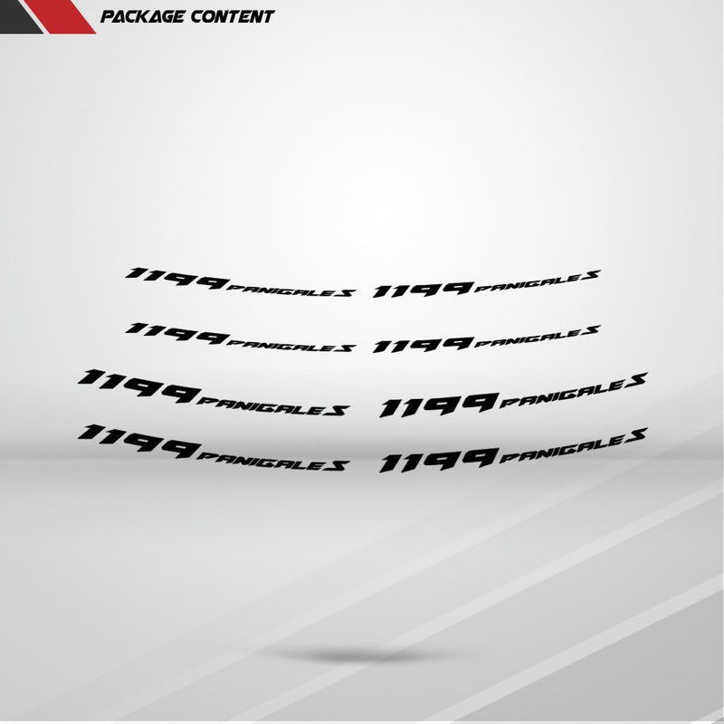 Dual Pack Inner Rim Tape Sticker Decal for Ducati 1199 Panigale S - Motorcycle stickers and decals