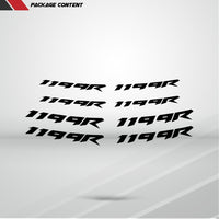 Dual Pack Inner Rim Tape Sticker Decal for Ducati 1199R - Motorcycle stickers and decals