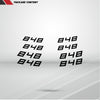 Dual Pack Inner Rim Tape Sticker Decal for Ducati 848 - Motorcycle stickers and decals