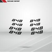 Dual Pack Inner Rim Tape Sticker Decal for Ducati 848 - Motorcycle stickers and decals