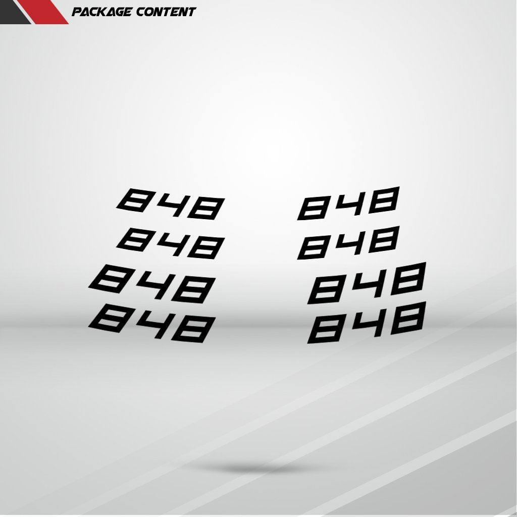 Dual Pack Inner Rim Tape Sticker Decal for Ducati 848 - Motorcycle stickers and decals