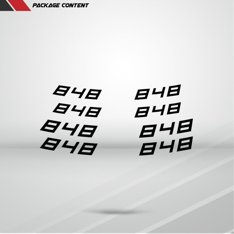 Dual Pack Inner Rim Tape Sticker Decal for Ducati 848 - Motorcycle stickers and decals