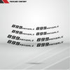 Dual Pack Inner Rim Tape Sticker Decal for Ducati 899 Panigale - Motorcycle stickers and decals