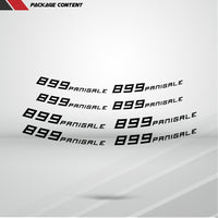 Dual Pack Inner Rim Tape Sticker Decal for Ducati 899 Panigale - Motorcycle stickers and decals