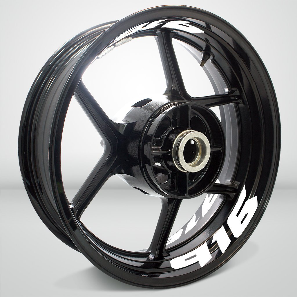Dual Pack Inner Rim Tape Sticker Decal for Ducati 916 - Motorcycle stickers and decals