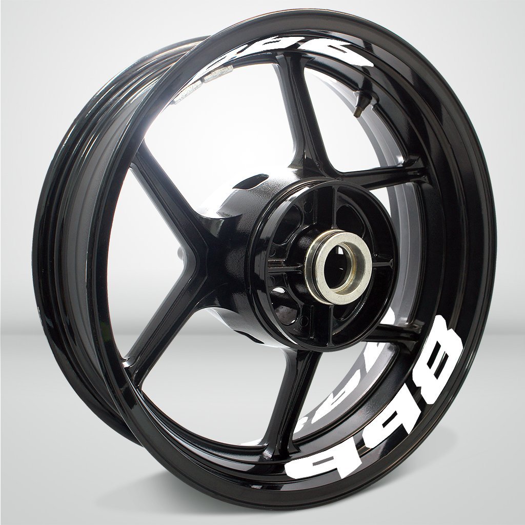Dual Pack Inner Rim Tape Sticker Decal for Ducati 998 - Motorcycle stickers and decals