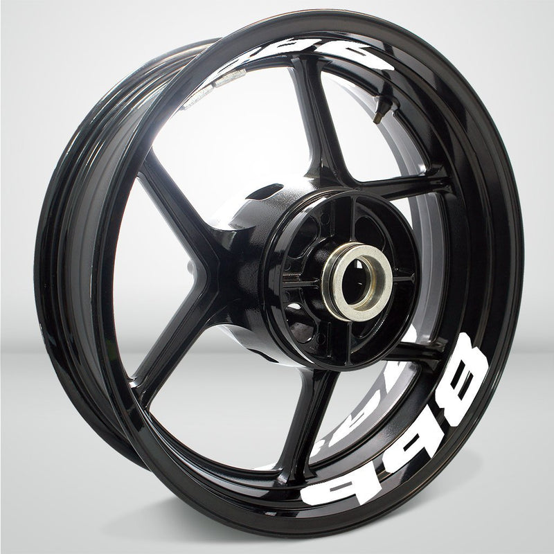 Dual Pack Inner Rim Tape Sticker Decal for Ducati 998 - Motorcycle stickers and decals