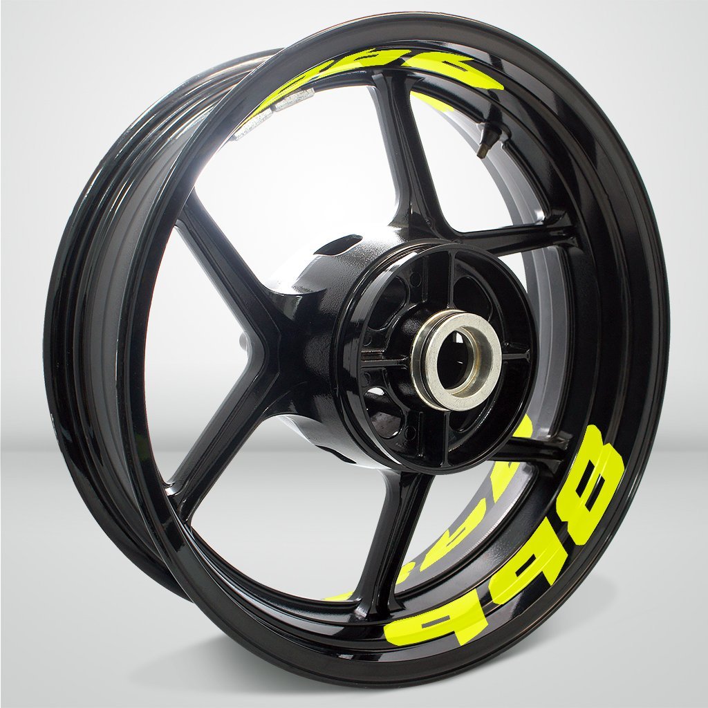 Dual Pack Inner Rim Tape Sticker Decal for Ducati 998 - Motorcycle stickers and decals
