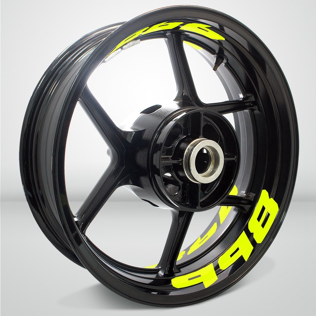 Dual Pack Inner Rim Tape Sticker Decal for Ducati 998 - Motorcycle stickers and decals