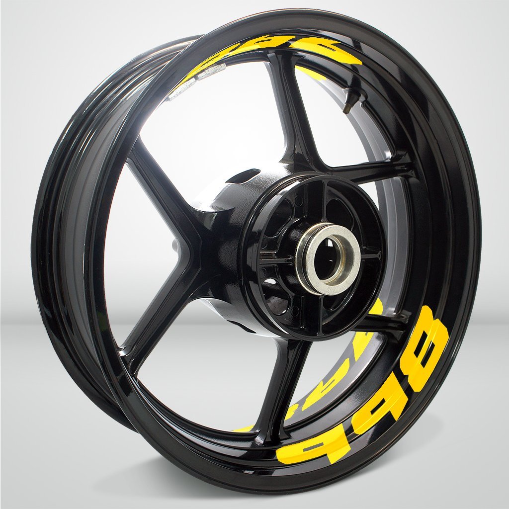 Dual Pack Inner Rim Tape Sticker Decal for Ducati 998 - Motorcycle stickers and decals