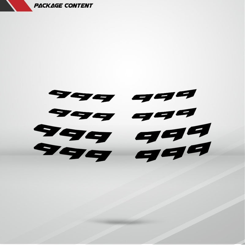 Dual Pack Inner Rim Tape Sticker Decal for Ducati 999 - Motorcycle stickers and decals