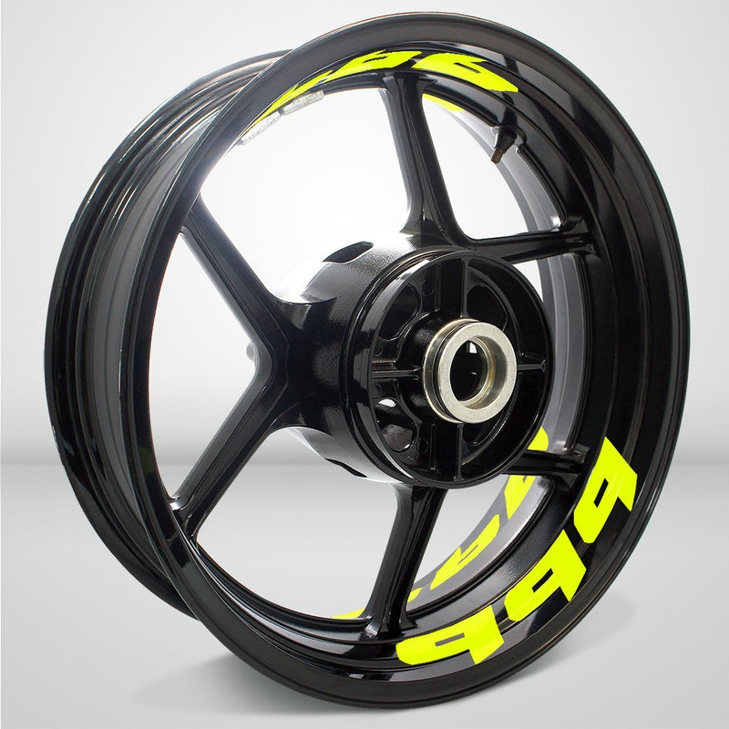 Dual Pack Inner Rim Tape Sticker Decal for Ducati 999 - Motorcycle stickers and decals