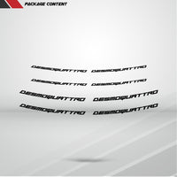 Dual Pack Inner Rim Tape Sticker Decal for Ducati Desmoquattro - Motorcycle stickers and decals