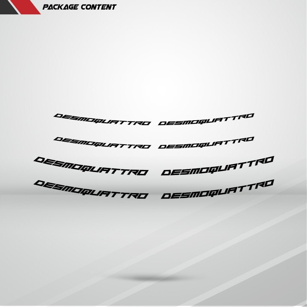 Dual Pack Inner Rim Tape Sticker Decal for Ducati Desmoquattro - Motorcycle stickers and decals
