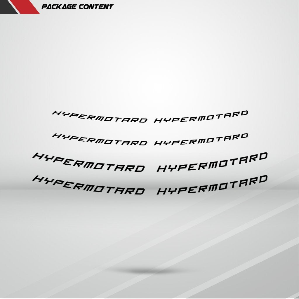Dual Pack Inner Rim Tape Sticker Decal for Ducati Hypermotard - Motorcycle stickers and decals