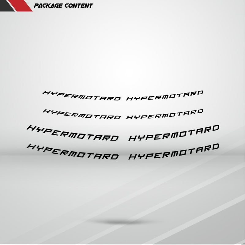 Dual Pack Inner Rim Tape Sticker Decal for Ducati Hypermotard - Motorcycle stickers and decals