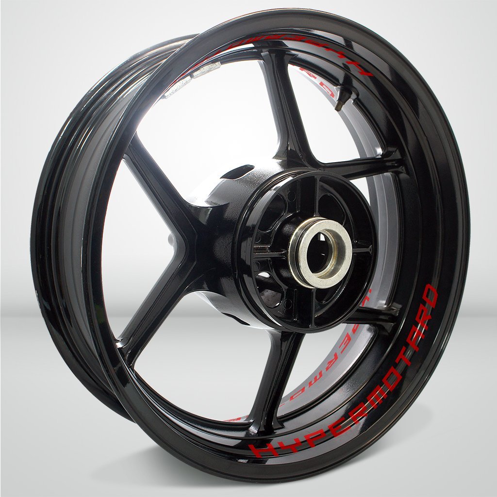Dual Pack Inner Rim Tape Sticker Decal for Ducati Hypermotard - Motorcycle stickers and decals