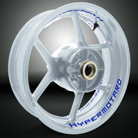 Dual Pack Inner Rim Tape Sticker Decal for Ducati Hypermotard - Motorcycle stickers and decals
