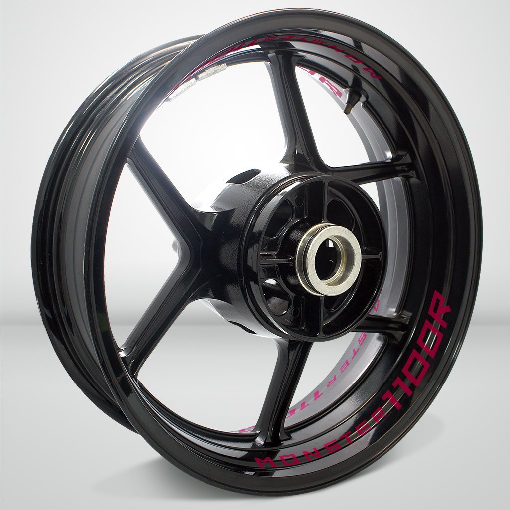 Dual Pack Inner Rim Tape Sticker Decal for Ducati Monster 1100R - Motorcycle stickers and decals