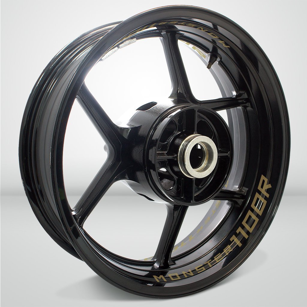 Dual Pack Inner Rim Tape Sticker Decal for Ducati Monster 1100R - Motorcycle stickers and decals