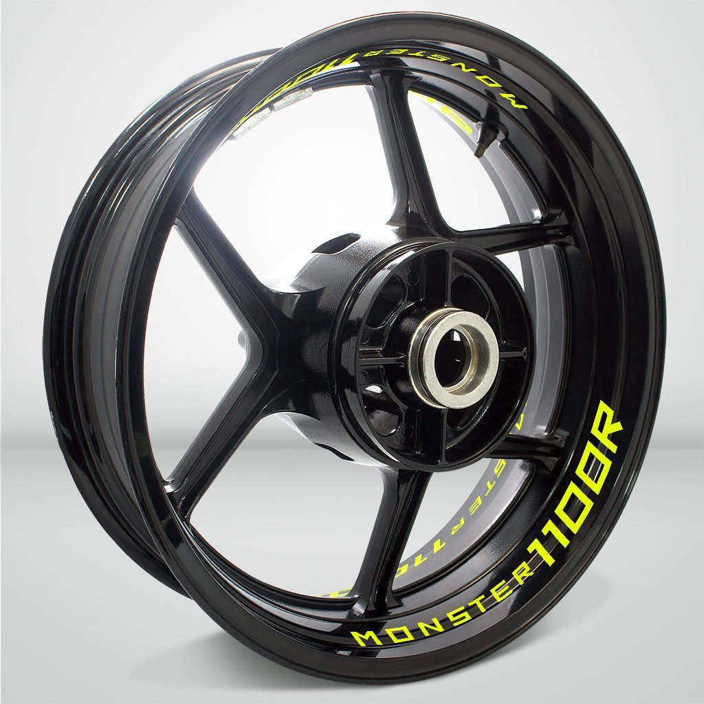Dual Pack Inner Rim Tape Sticker Decal for Ducati Monster 1100R - Motorcycle stickers and decals