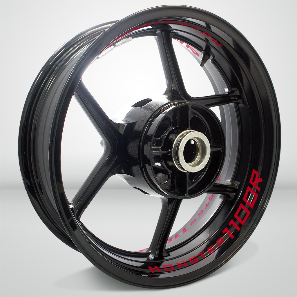 Dual Pack Inner Rim Tape Sticker Decal for Ducati Monster 1100R - Motorcycle stickers and decals