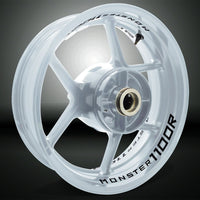 Dual Pack Inner Rim Tape Sticker Decal for Ducati Monster 1100R - Motorcycle stickers and decals