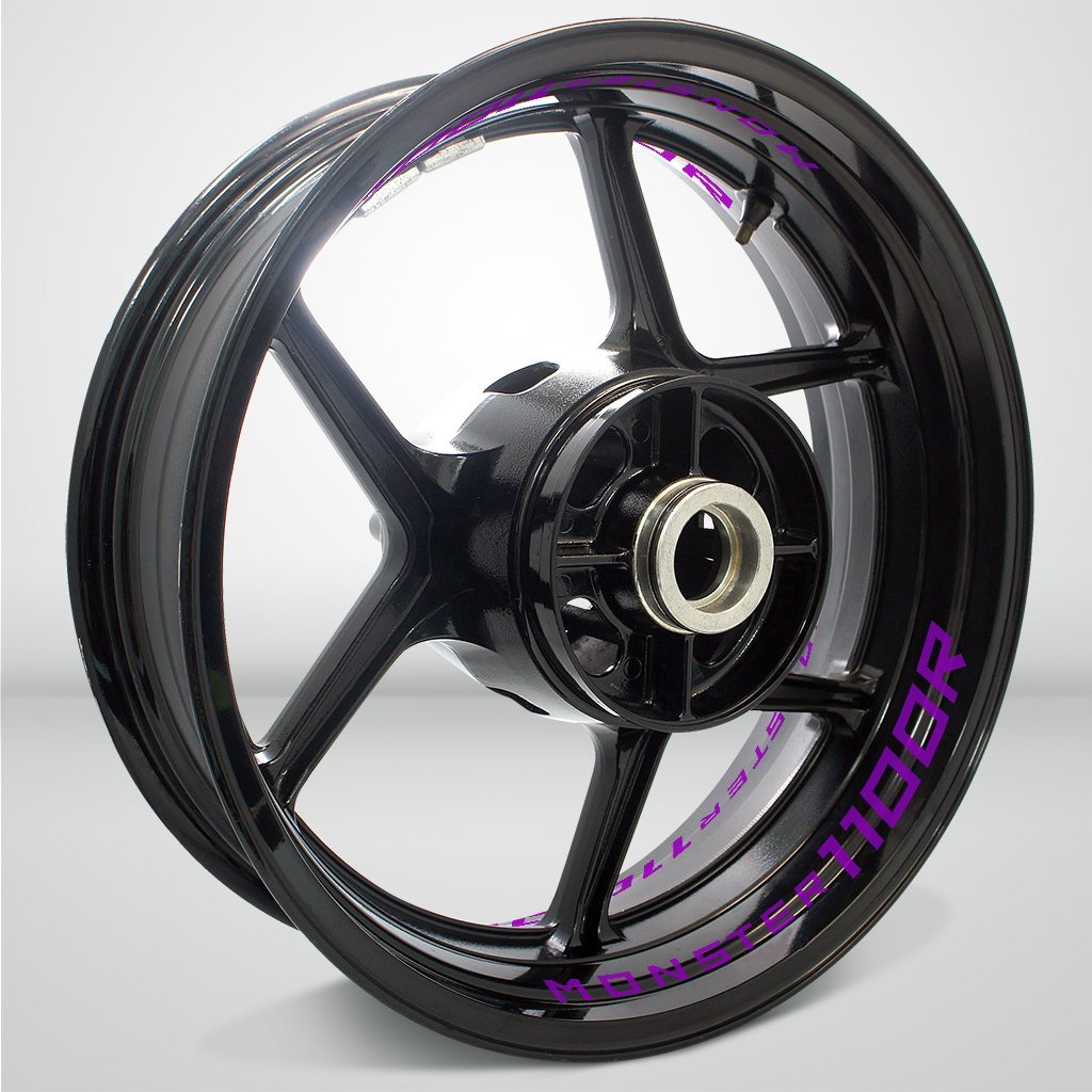 Dual Pack Inner Rim Tape Sticker Decal for Ducati Monster 1100R - Motorcycle stickers and decals