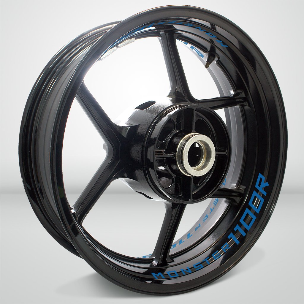 Dual Pack Inner Rim Tape Sticker Decal for Ducati Monster 1100R - Motorcycle stickers and decals