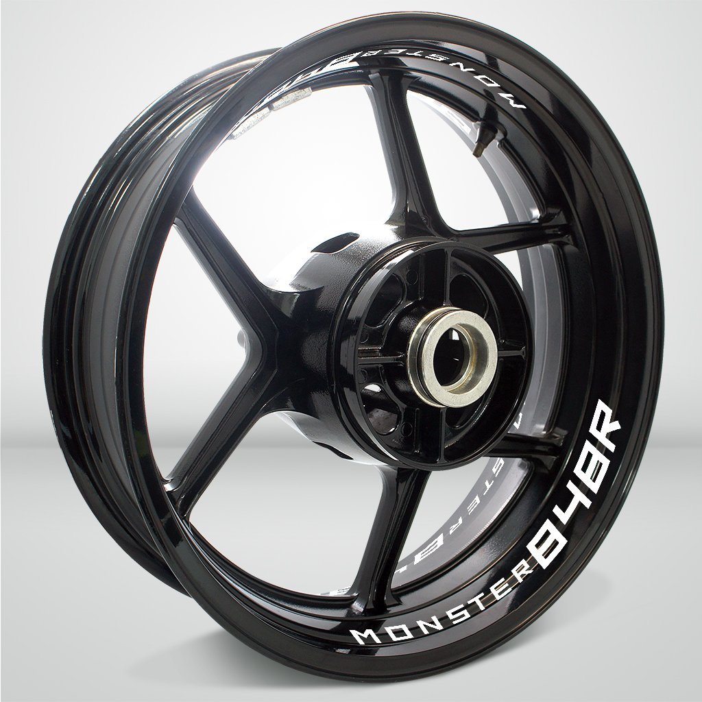 Dual Pack Inner Rim Tape Sticker Decal for Ducati Monster 848R - Motorcycle stickers and decals