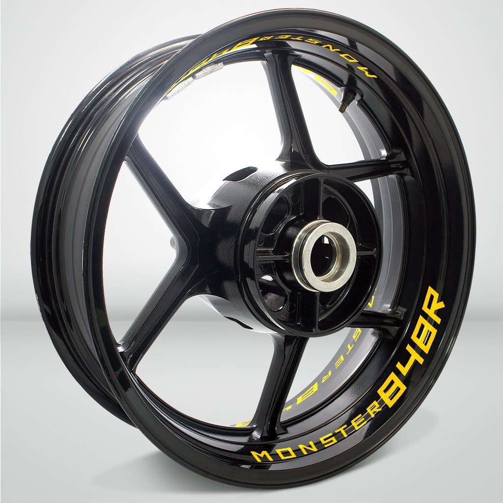 Dual Pack Inner Rim Tape Sticker Decal for Ducati Monster 848R - Motorcycle stickers and decals