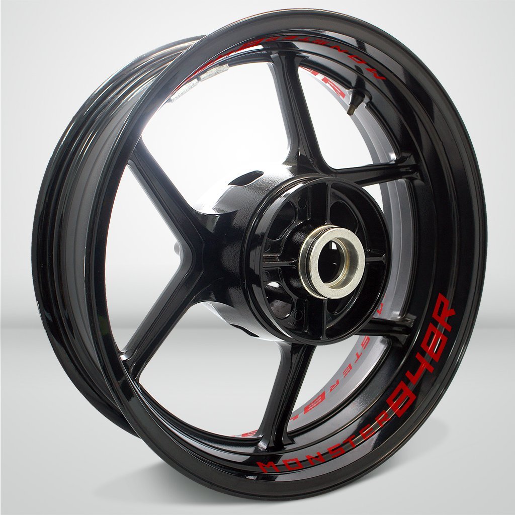 Dual Pack Inner Rim Tape Sticker Decal for Ducati Monster 848R - Motorcycle stickers and decals