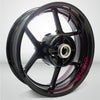 Dual Pack Inner Rim Tape Sticker Decal for Ducati Monster 848R - Motorcycle stickers and decals
