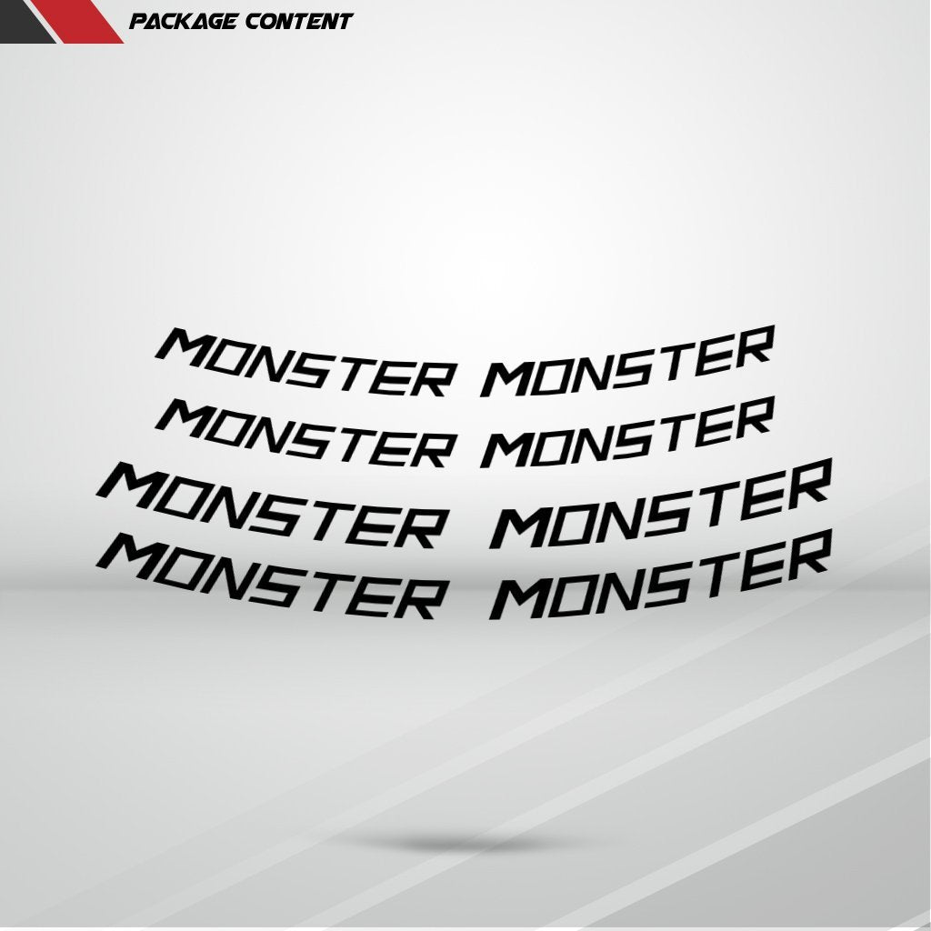 Dual Pack Inner Rim Tape Sticker Decal for Ducati Monster - Motorcycle stickers and decals