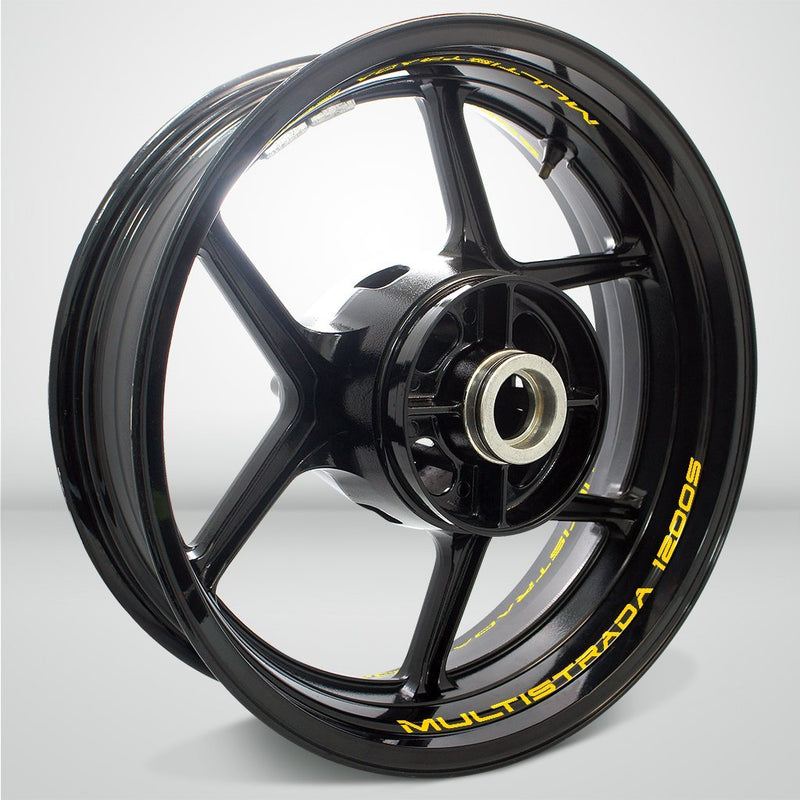 Dual Pack Inner Rim Tape Sticker Decal for Ducati Multistrada 1200S - Motorcycle stickers and decals