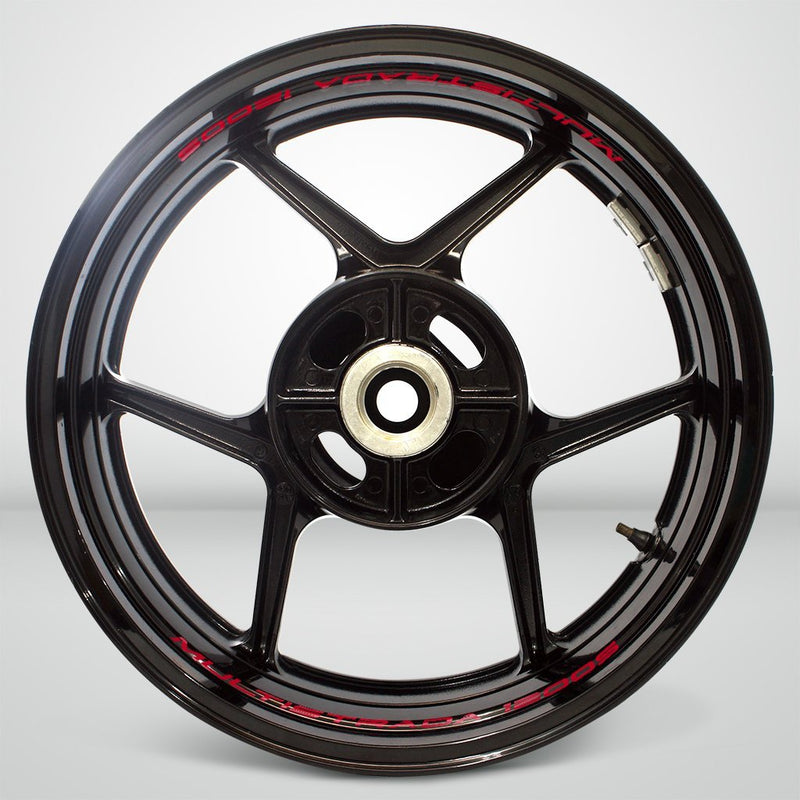 Dual Pack Inner Rim Tape Sticker Decal for Ducati Multistrada 1200S - Motorcycle stickers and decals