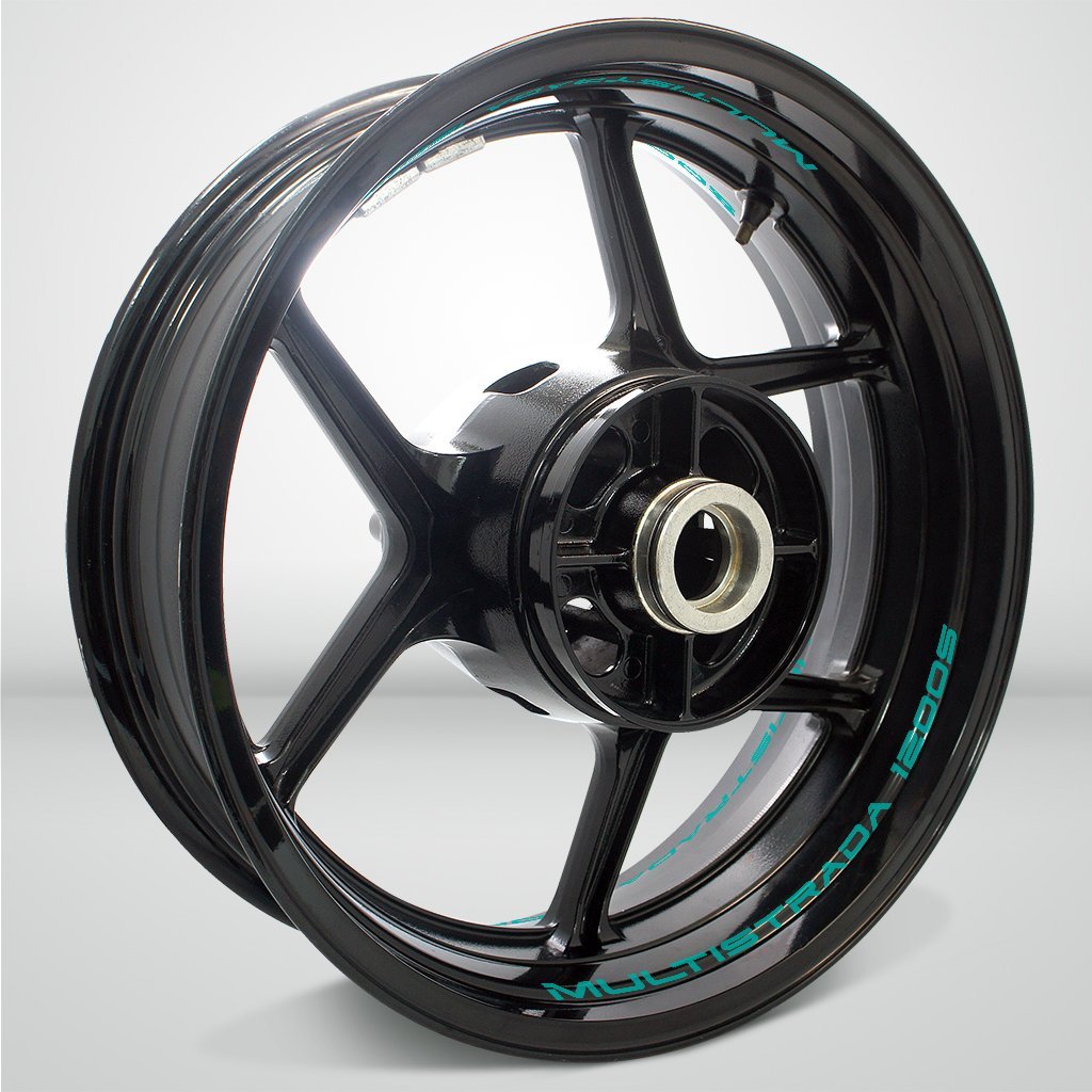 Dual Pack Inner Rim Tape Sticker Decal for Ducati Multistrada 1200S - Motorcycle stickers and decals