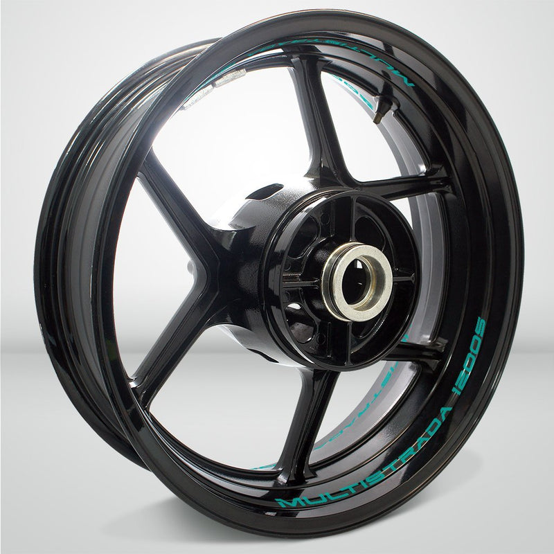 Dual Pack Inner Rim Tape Sticker Decal for Ducati Multistrada 1200S - Motorcycle stickers and decals