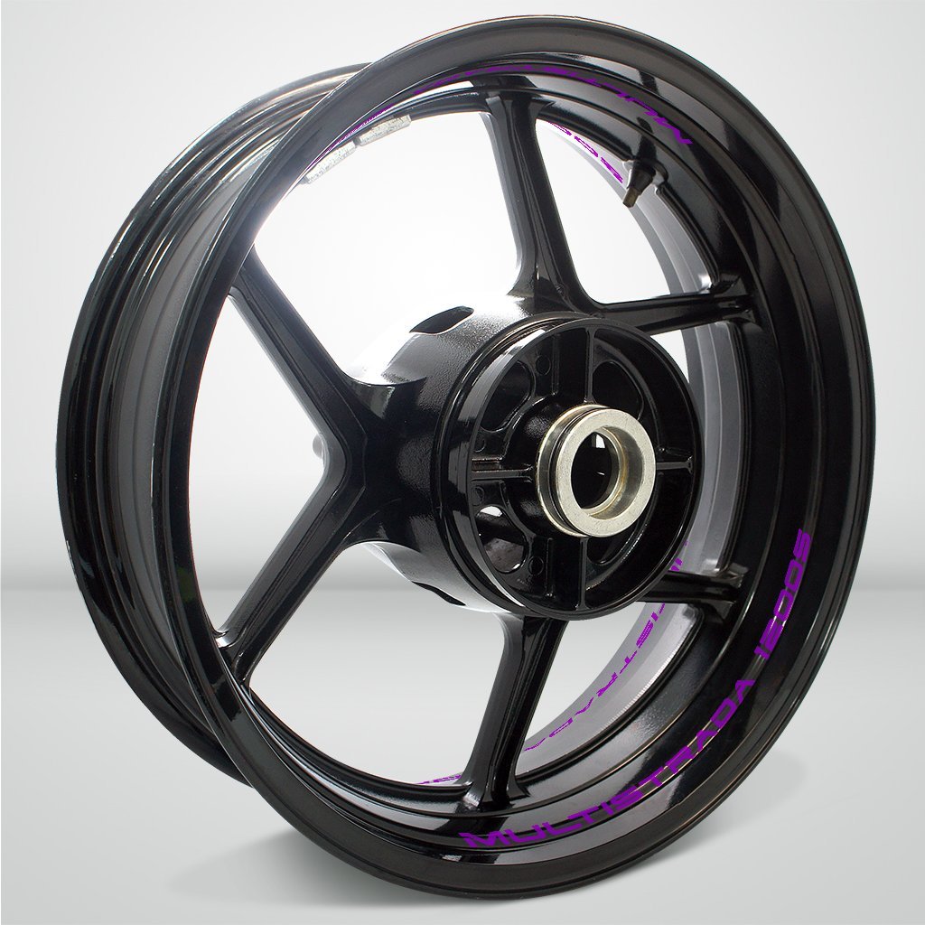 Dual Pack Inner Rim Tape Sticker Decal for Ducati Multistrada 1200S - Motorcycle stickers and decals