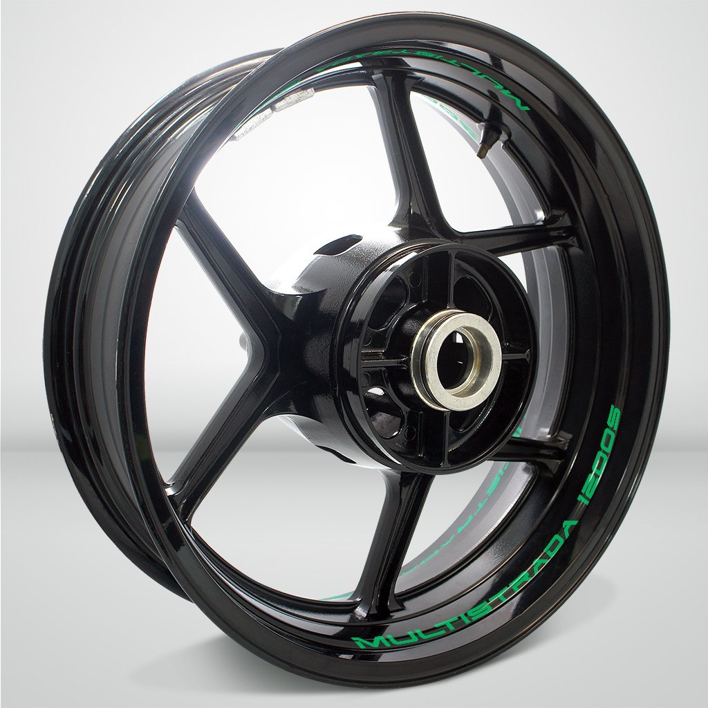 Dual Pack Inner Rim Tape Sticker Decal for Ducati Multistrada 1200S - Motorcycle stickers and decals