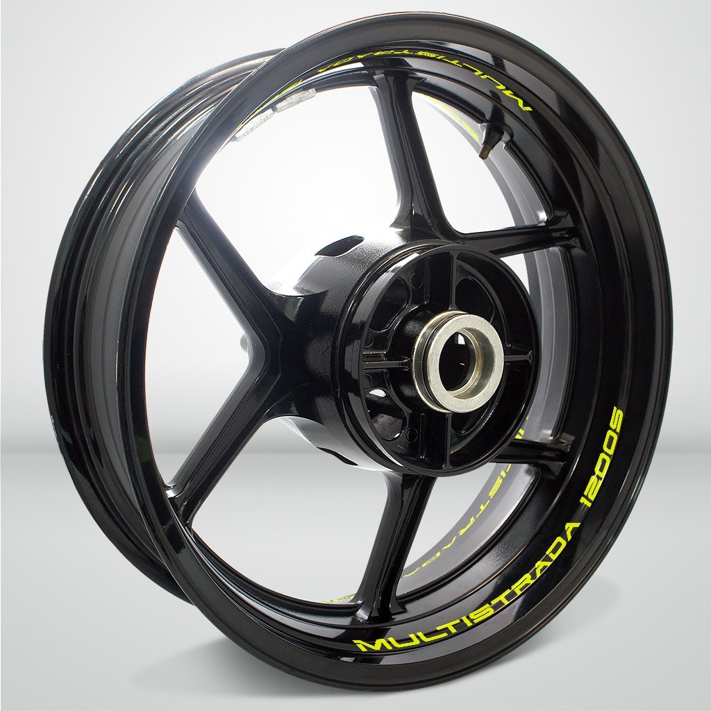 Dual Pack Inner Rim Tape Sticker Decal for Ducati Multistrada 1200S - Motorcycle stickers and decals