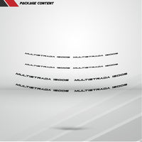 Dual Pack Inner Rim Tape Sticker Decal for Ducati Multistrada 1200S - Motorcycle stickers and decals