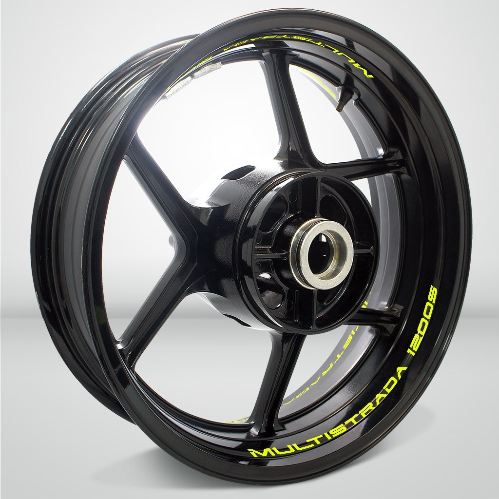 Dual Pack Inner Rim Tape Sticker Decal for Ducati Multistrada 1200S - Motorcycle stickers and decals