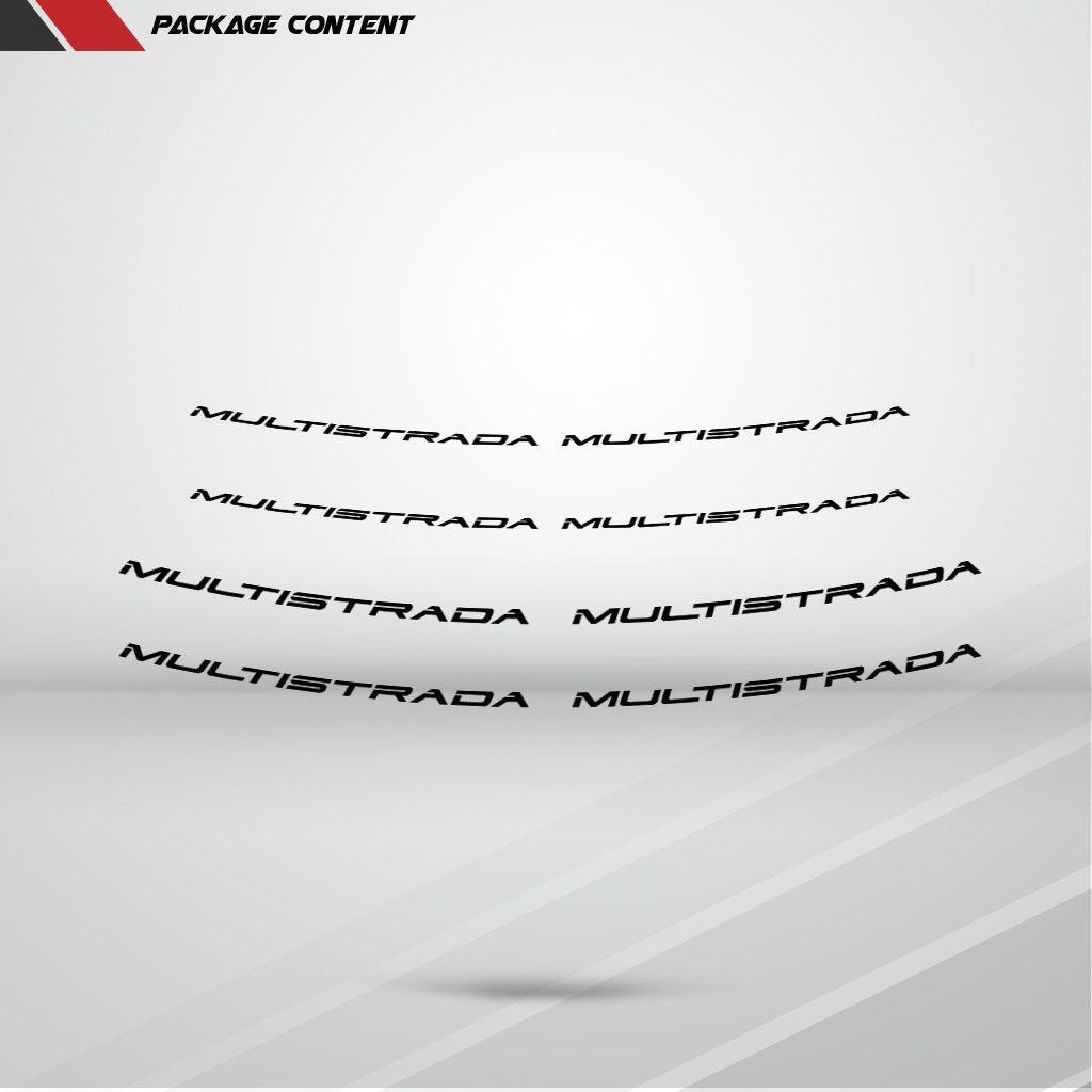 Dual Pack Inner Rim Tape Sticker Decal for Ducati Multistrada - Stickman Vinyls