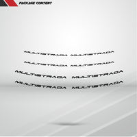 Dual Pack Inner Rim Tape Sticker Decal for Ducati Multistrada - Motorcycle stickers and decals