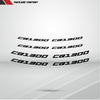 Dual Pack Inner Rim Tape Sticker Decal for Honda CB 1300 - Motorcycle stickers and decals